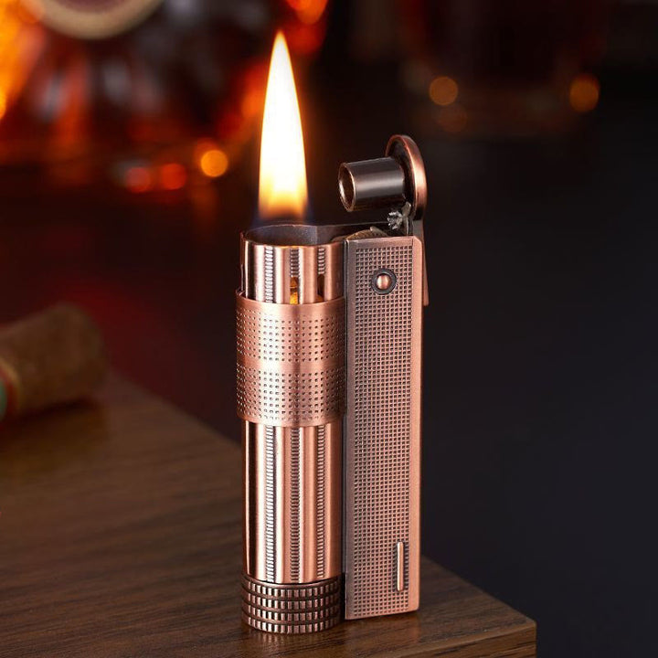 Removable Candle Fuel Tank Refillable Kerosene Lighter - Red Bronze - image 12