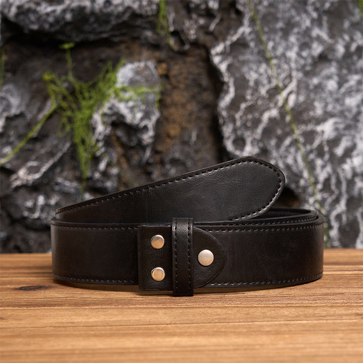 Men's Timeless DIY Initial Letter Silver Buckle Leather Belt - Z - Black PU Belt (40) - image 1