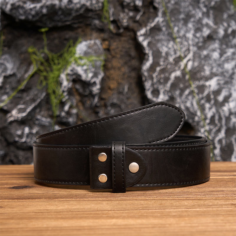 Men's Timeless DIY Initial Letter Silver Buckle Leather Belt - Z - Black PU Belt (40) - image 1