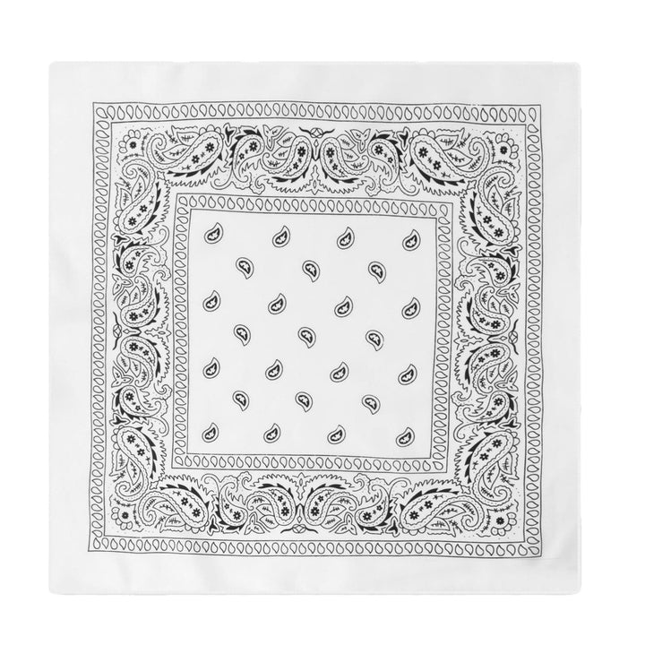 Paisley Cashew Print Pocket Square Brown Sailboat Buckle - Style #9 - image 10