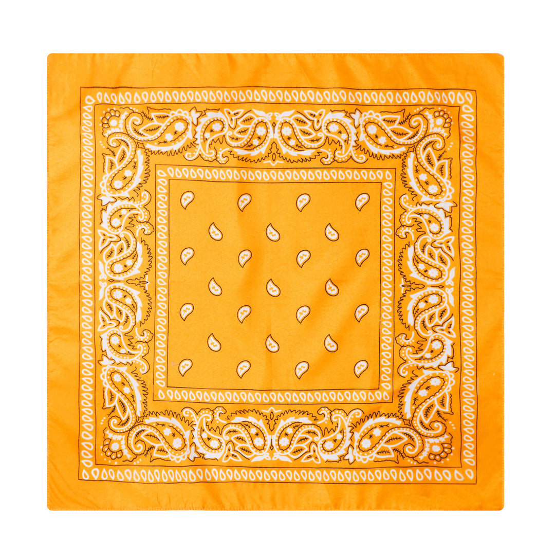 Paisley Cashew Print Pocket Square Brown Sailboat Buckle - Style #17 - image 18