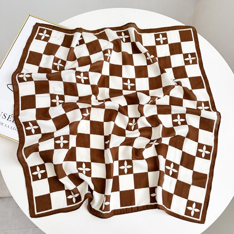 Retro Contrasting Cashew Patterned Pocket Square With Flower Buckle - Style #25 - image 30