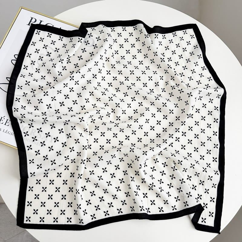 Retro Contrasting Cashew Patterned Pocket Square With Flower Buckle - Style #17 - image 22