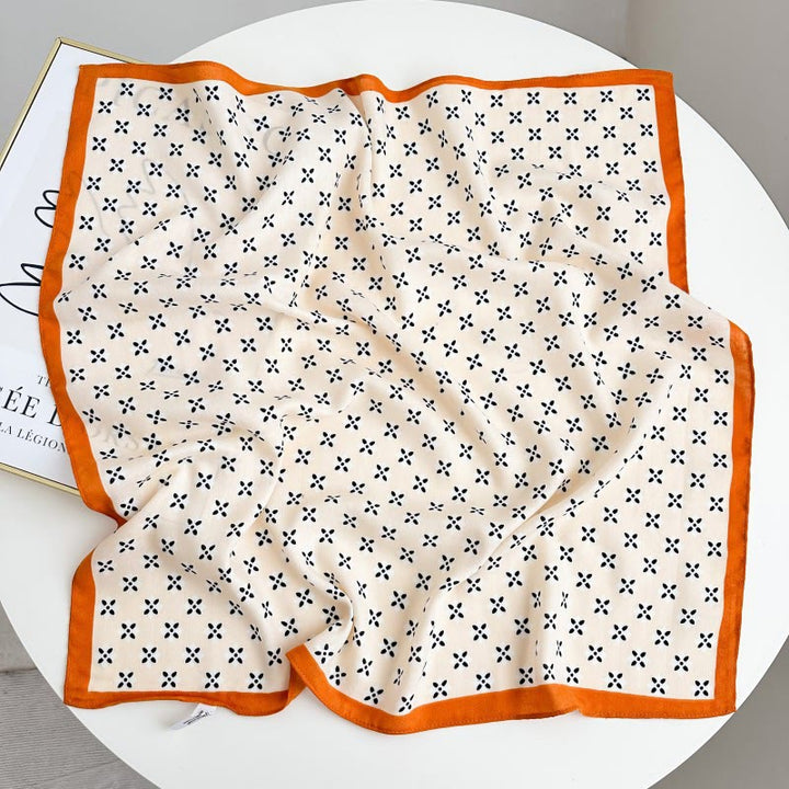 Retro Contrasting Cashew Patterned Pocket Square With Flower Buckle - Style #19 - image 24