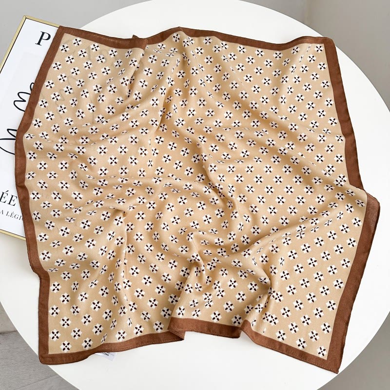 Retro Contrasting Cashew Patterned Pocket Square With Flower Buckle - Style #18 - image 23