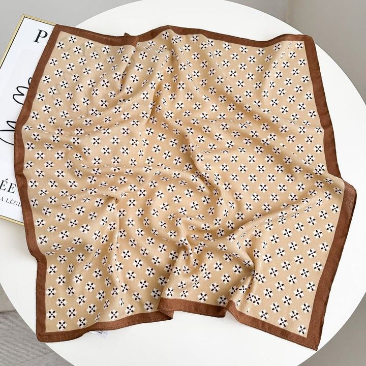 Retro Contrasting Cashew Patterned Pocket Square With Flower Buckle - Style #18 - image 23