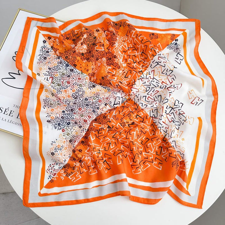 Retro Contrasting Cashew Patterned Pocket Square With Flower Buckle - Style #8 - image 13