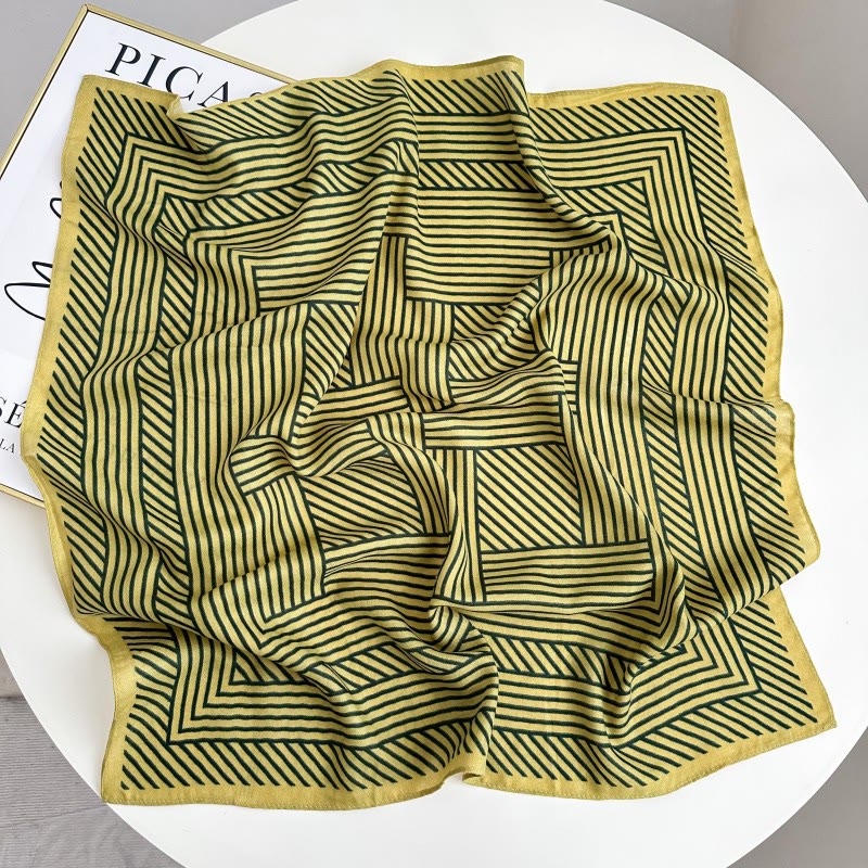 Retro Contrasting Cashew Patterned Pocket Square With Flower Buckle - Style #23 - image 28