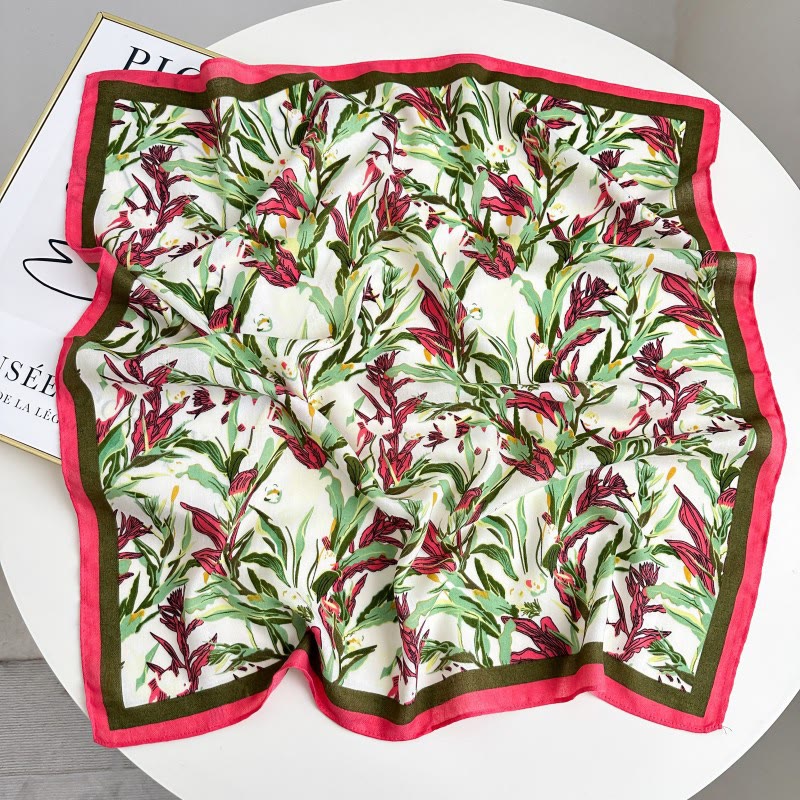 Retro Contrasting Cashew Patterned Pocket Square With Flower Buckle - Style #26 - image 31