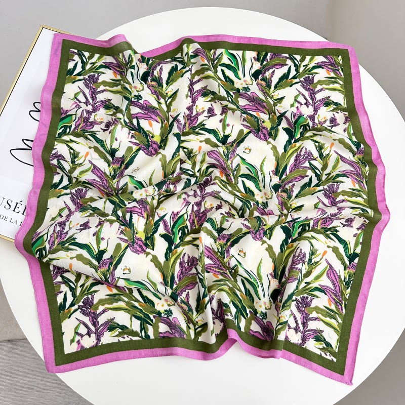 Retro Contrasting Cashew Patterned Pocket Square With Flower Buckle - Style #30 - image 35