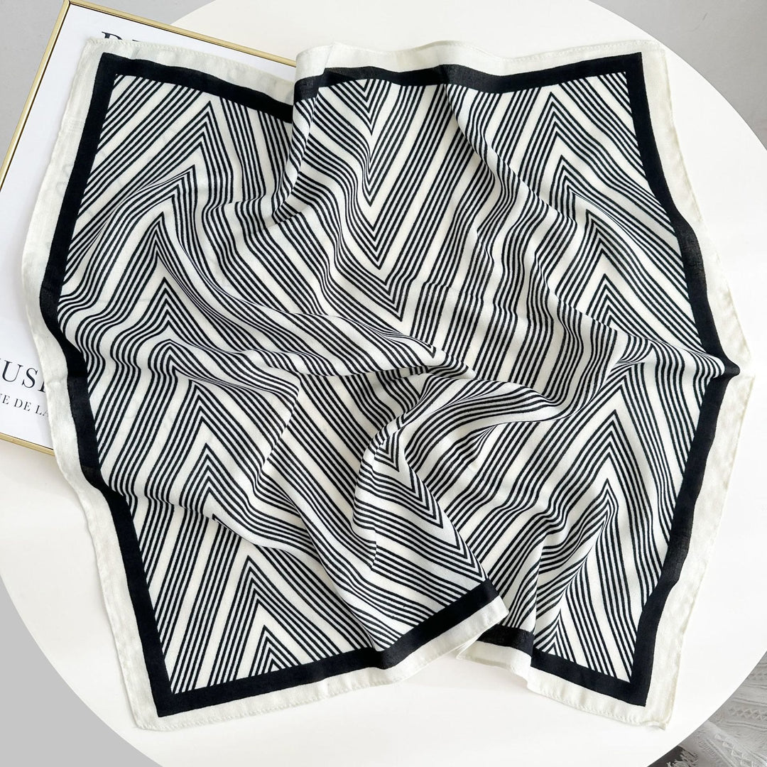 Retro Contrasting Cashew Patterned Pocket Square With Flower Buckle - Style #4 - image 9