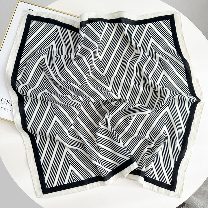 Retro Contrasting Cashew Patterned Pocket Square With Flower Buckle - Style #4 - image 9