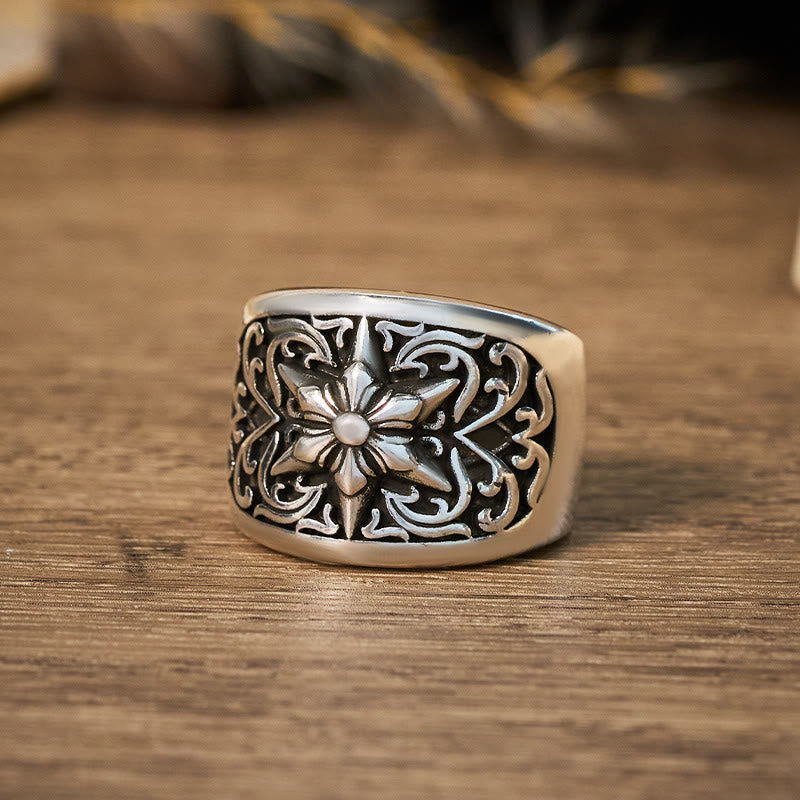 Vintage Paisley Cashew Printed Pocket Square With Silver Star Buckle - image 1