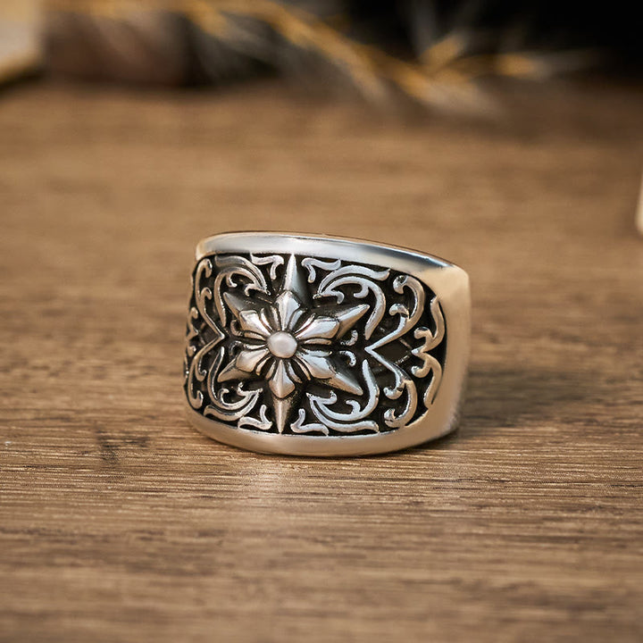 Vintage Paisley Cashew Printed Pocket Square With Silver Star Buckle - image 1