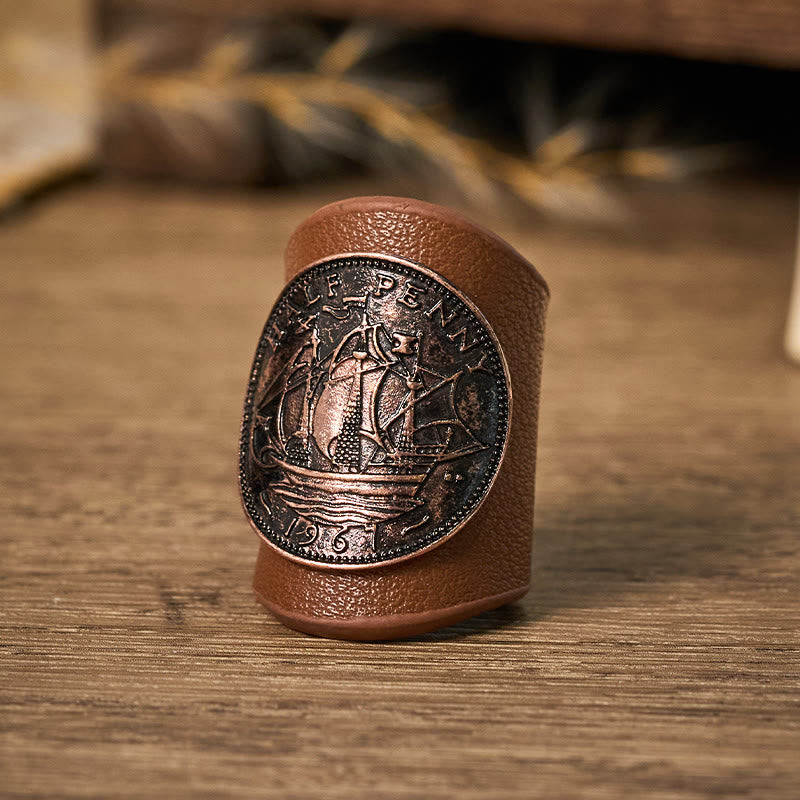 Paisley Cashew Print Pocket Square Brown Sailboat Buckle - image 1