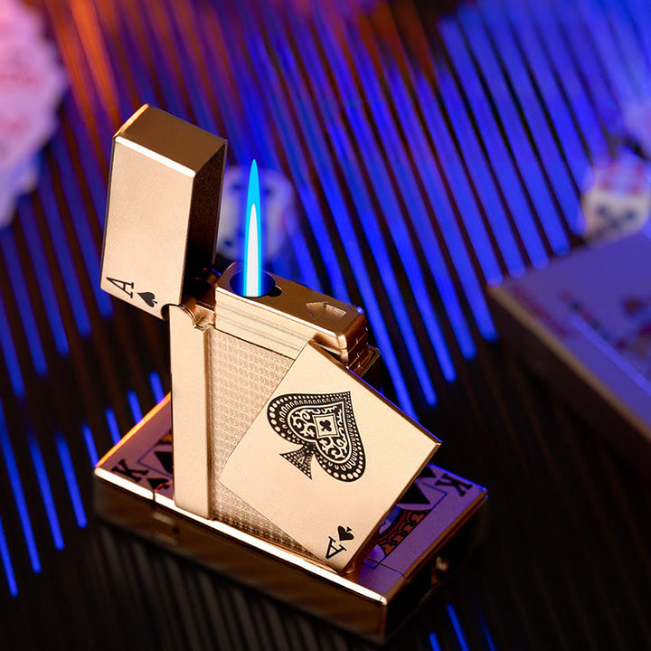 Creative Metal Spade A Poker Butane Lighter - image 2