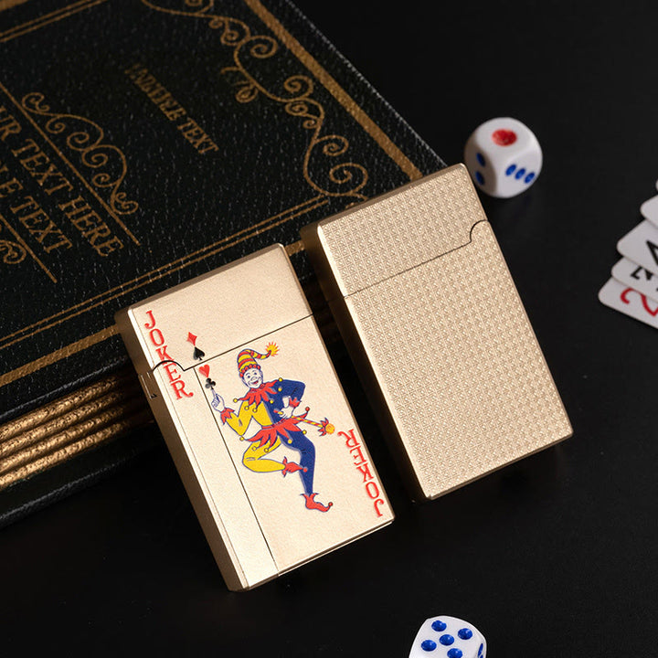 Creative Metal Spade A Poker Butane Lighter - Joker - image 6