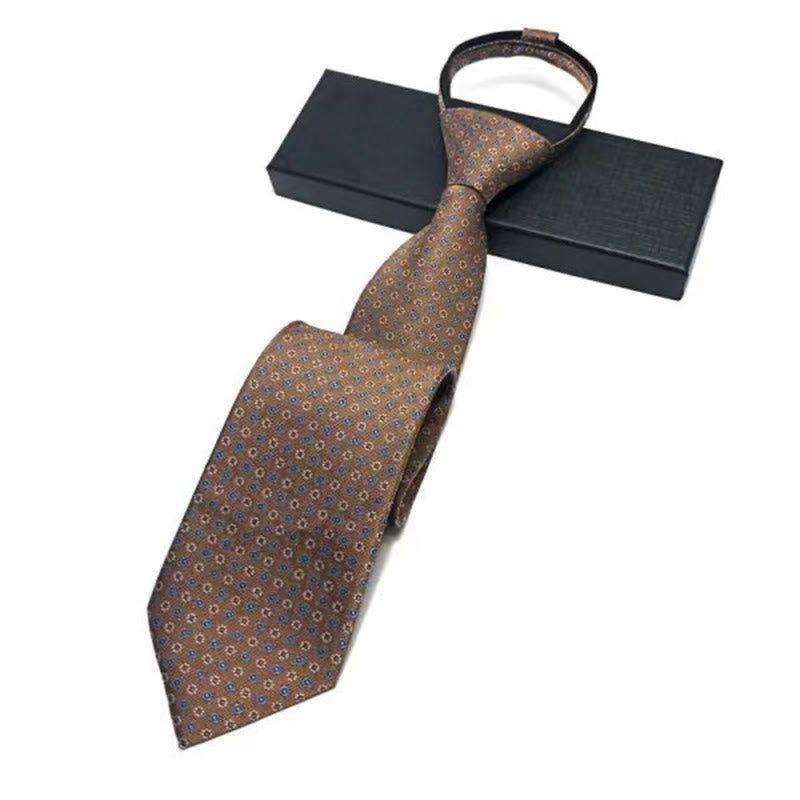 Men's Vintage Pattern Adjustable Pre-tied Necktie - Style #8 - image 8