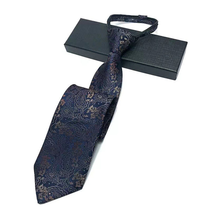 Men's Vintage Pattern Adjustable Pre-tied Necktie - Style #3 - image 3