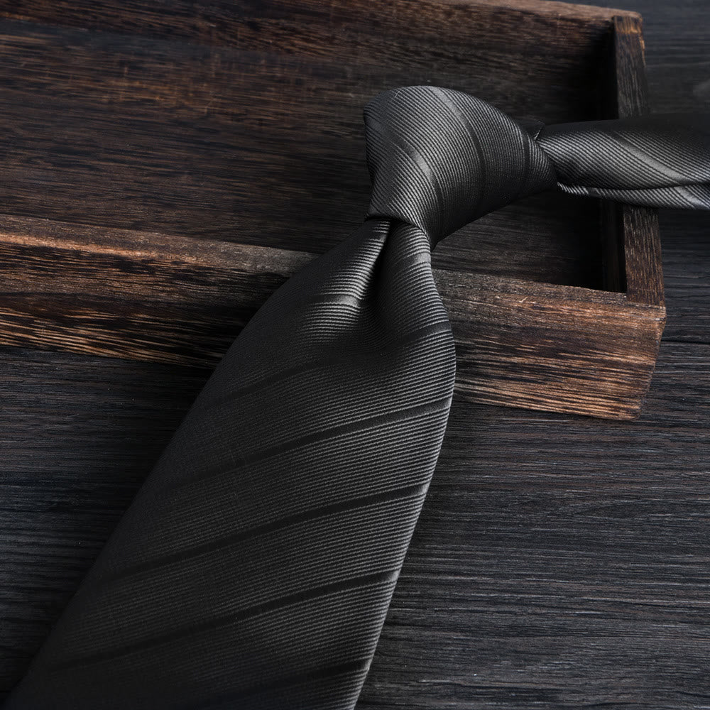 Men's Floral Jacquard Textured Formal Necktie - Style #14 - image 14