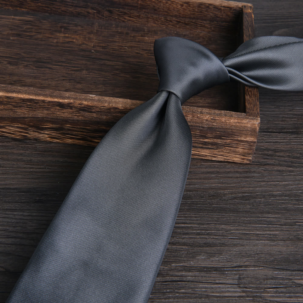 Men's Floral Jacquard Textured Formal Necktie - Style #11 - image 11