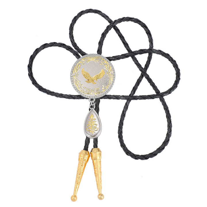 Western Portrait Medallion Layered Bolo Tie - Style #6 - image 5