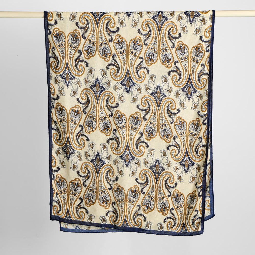 Women's Retro Cashew Print Thin Shawl Scarf - image 1