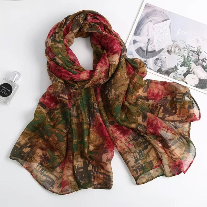 Women's Oil Painting Dyeing Summer Sunscreen Scarf - Style #3 - image 2