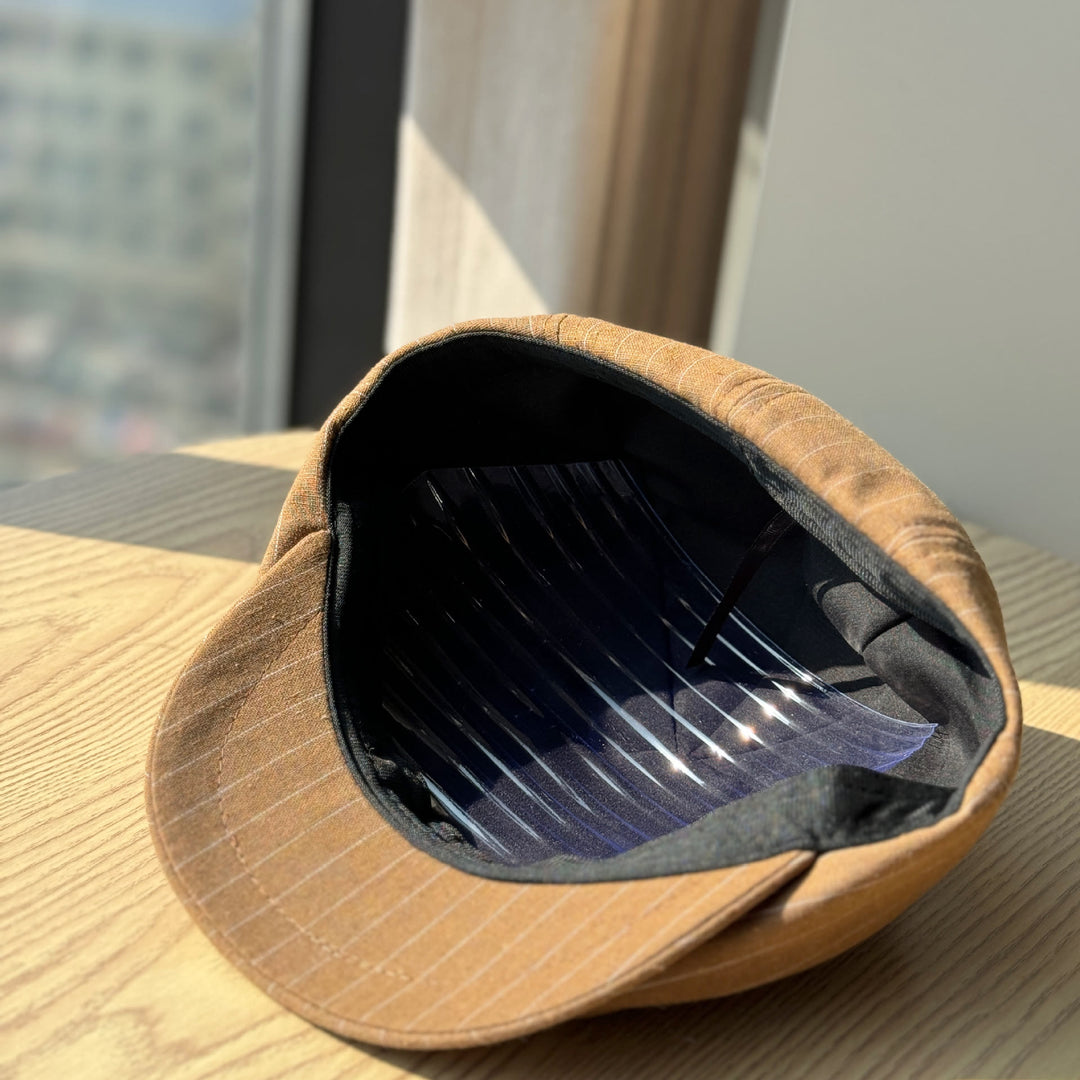 Lightweight Vintage Striped Breathable Beret Hat - image 2