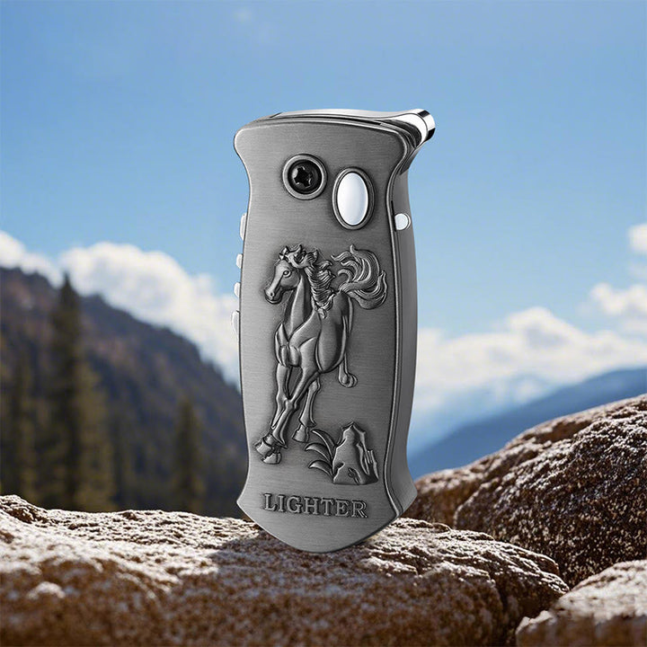 2-in-1 Outdoor Multifunctional Carving Folding Knife Lighter - Black - Style #6 - image 28