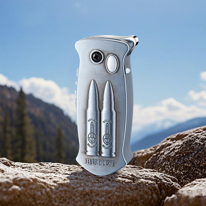2-in-1 Outdoor Multifunctional Carving Folding Knife Lighter - Silver - Style #2 - image 14
