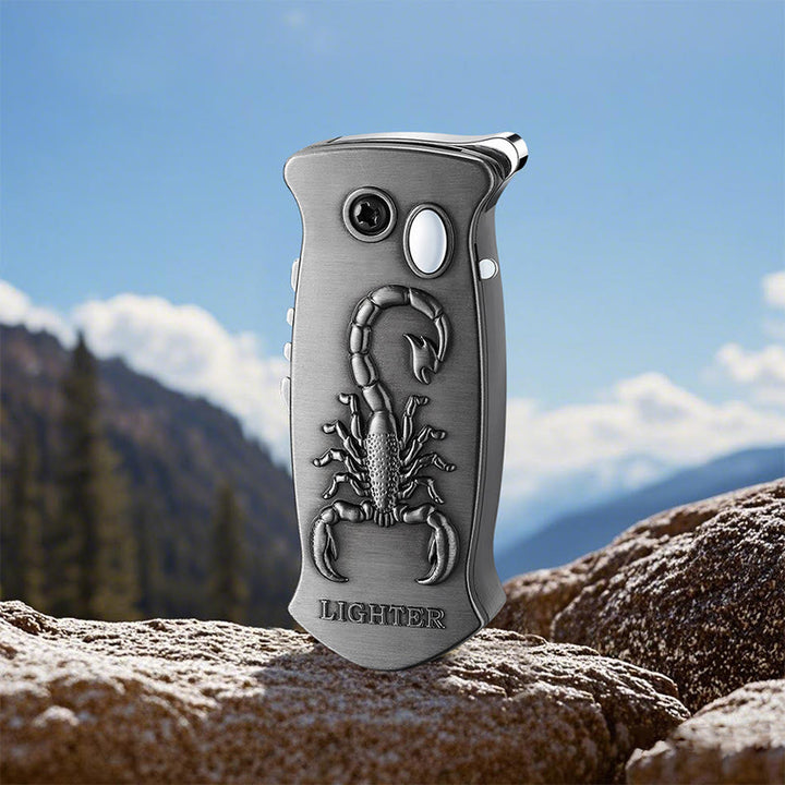 2-in-1 Outdoor Multifunctional Carving Folding Knife Lighter - Black - Style #9 - image 31