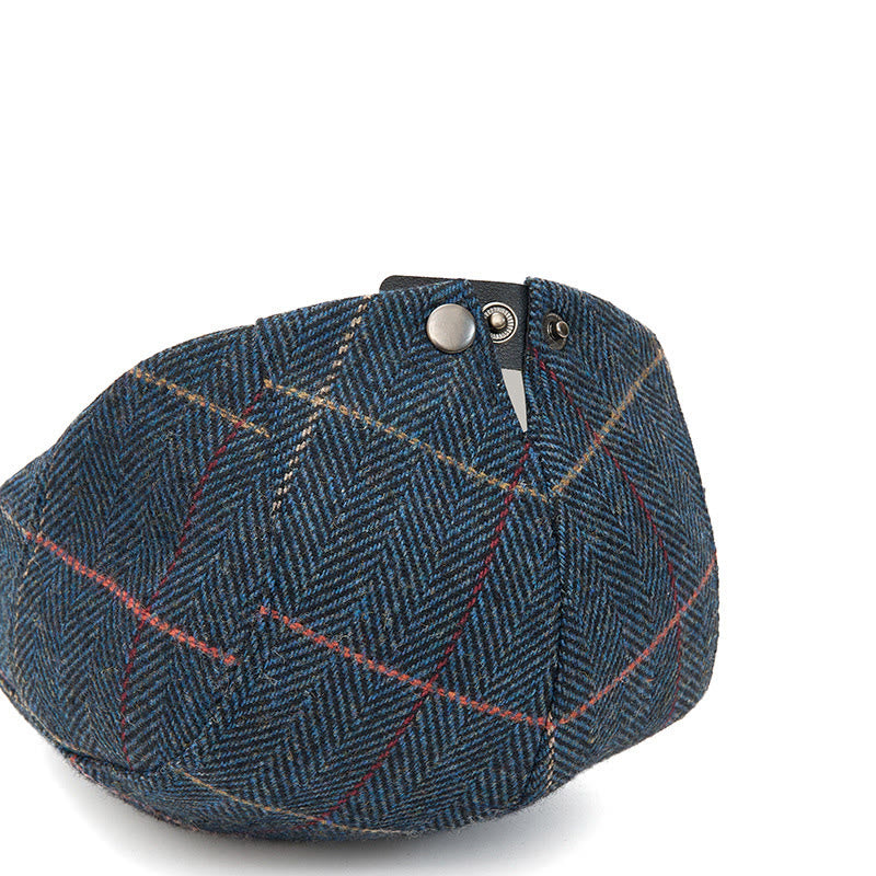 Summer Lightweight Checkered Beret Hat - image 3