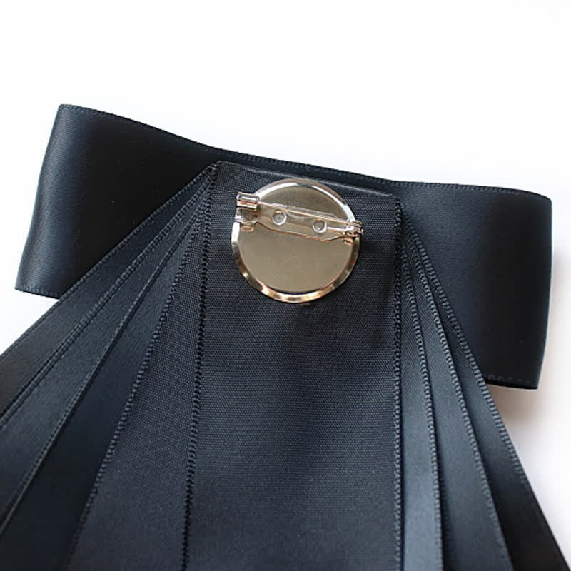 3pcs Exaggerated Rhinestone Flower Corsage Bow Tie Set - image 3