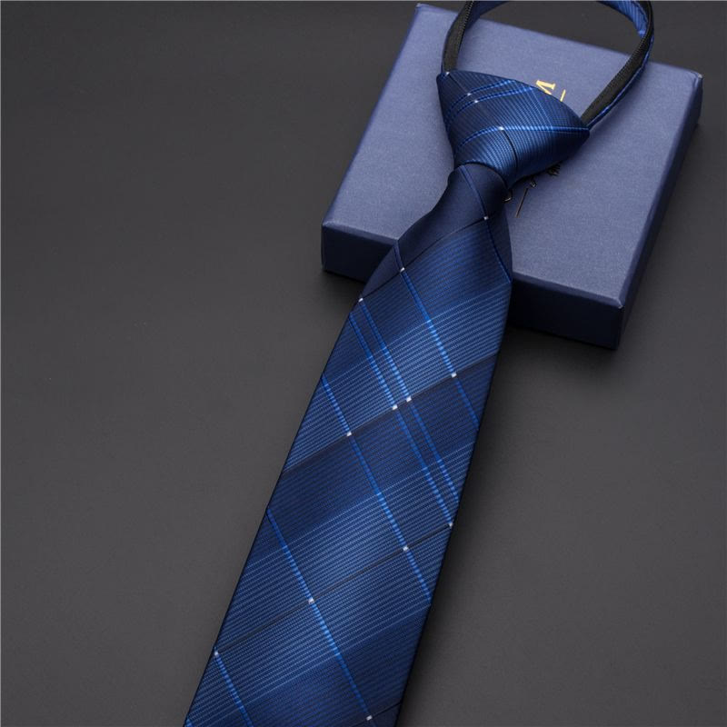 Men's Vintage Printed Necktie With Carved Tie Clip - Style #6 - Silver - image 7