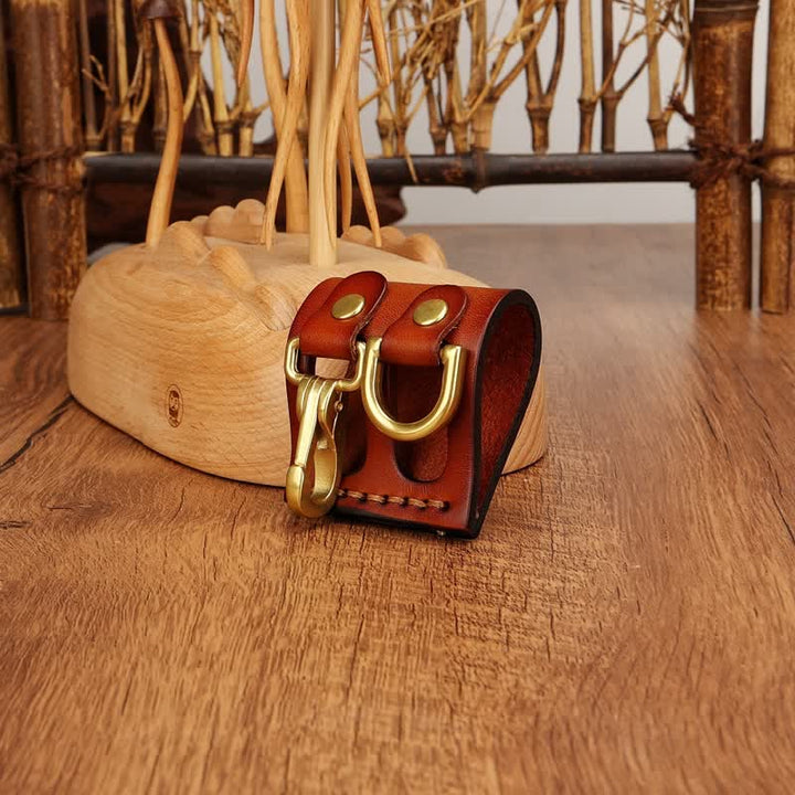 Heavy Duty Clip D-Ring Belt Loop Leather Key Holder - image 11