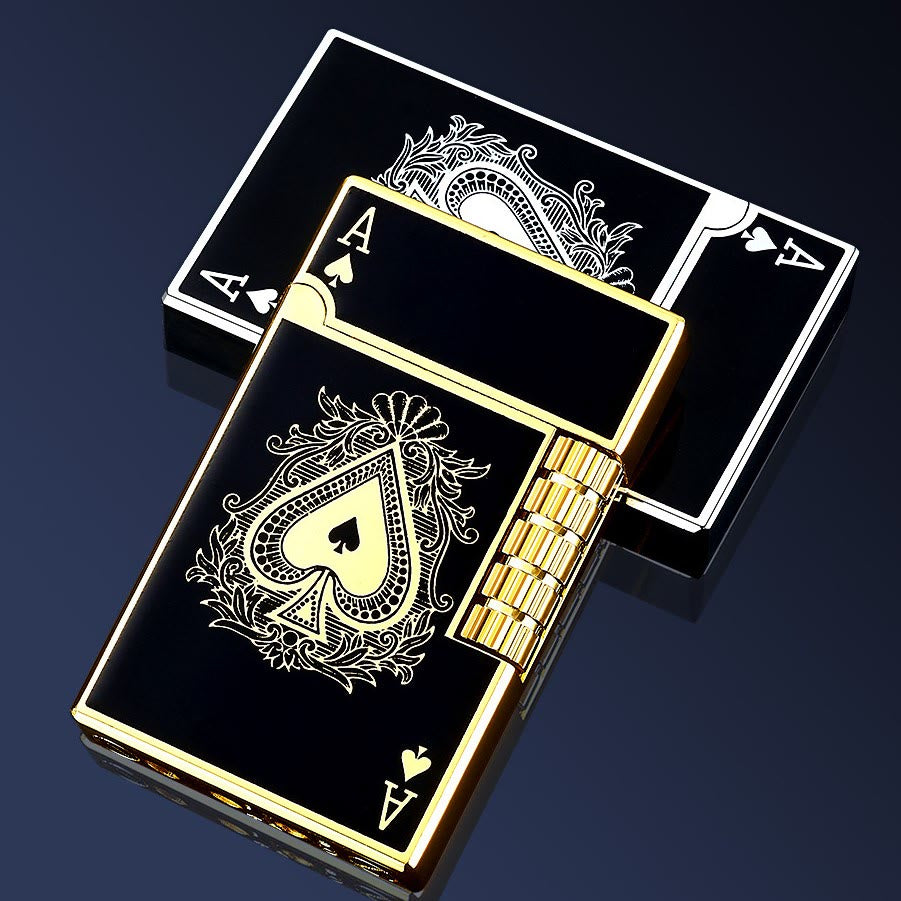 Metal Creative Poker Spades A Butane Lighter - image 4