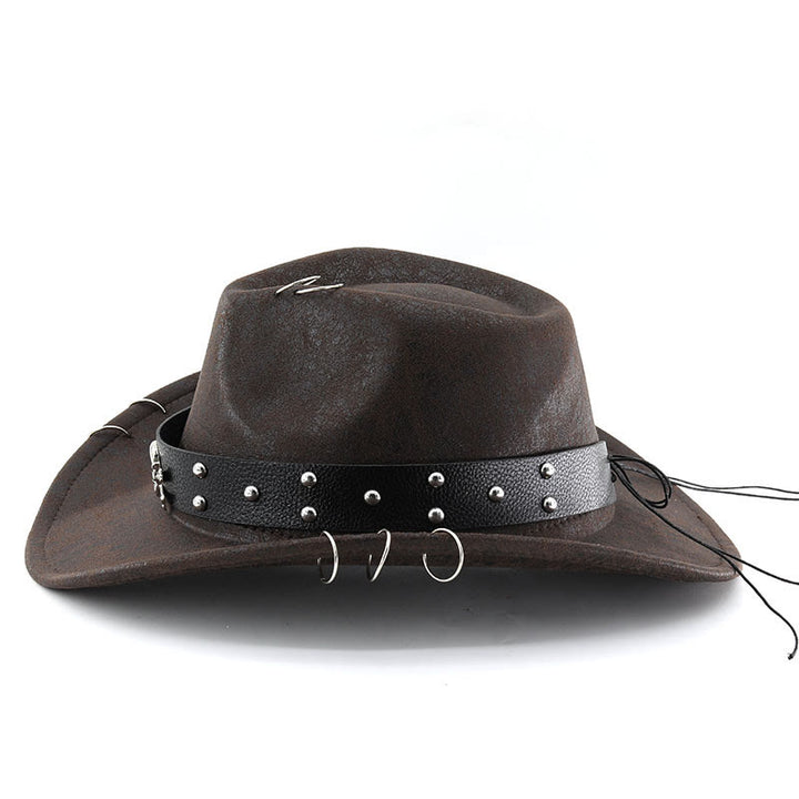 Party Skull Decor Unisex PU Leather Cowboy Hat - image 7