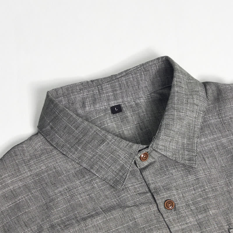 Men's Western Style Casual Shirt With Chest Pockets - image 10