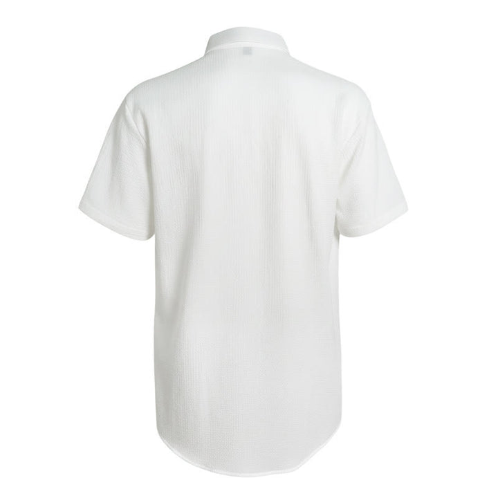 Men's Summer Solid Color Lapel Pocket Shirt - image 9