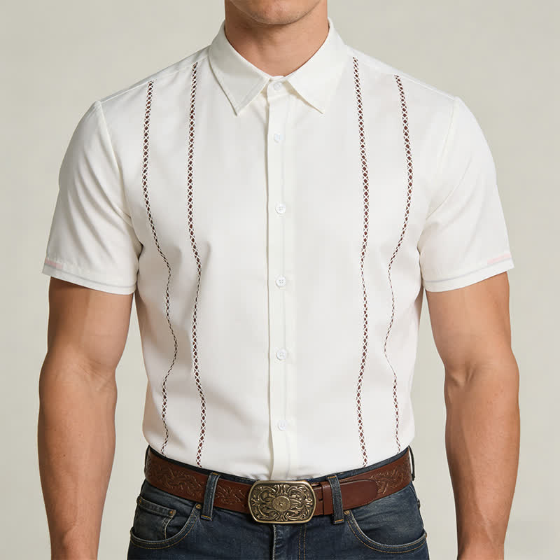 Men's Summer Casual 3D Printed Short Sleeved Shirt - image 1