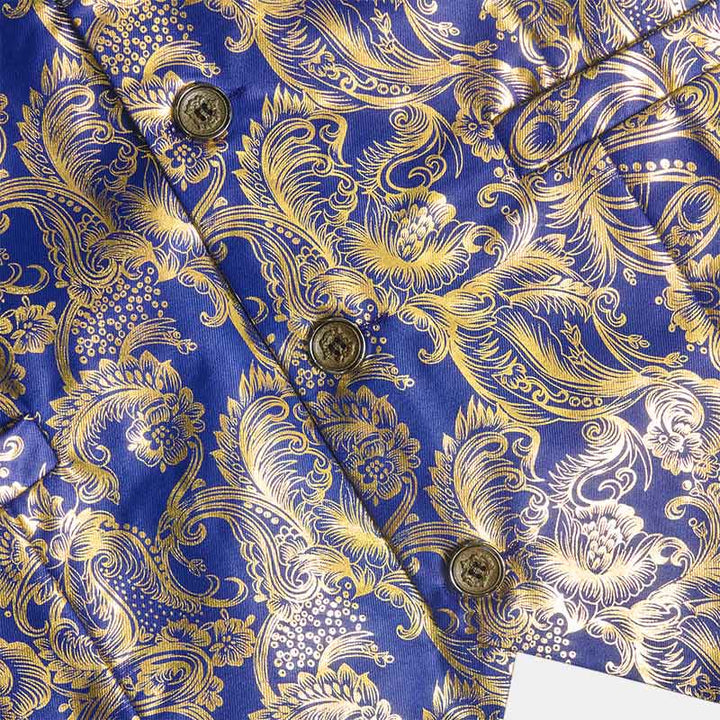 Men's Exquisite Paisley Hot Stamping Pattern Suit Vest - image 7