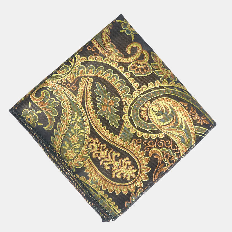 3Pcs Men's Fashion Jacquard Paisley Pattern Vest Set - image 11