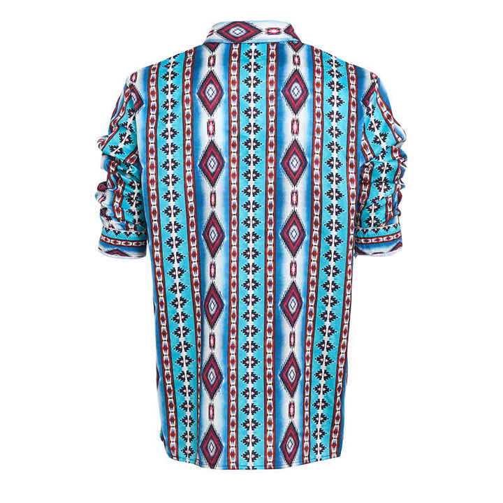 Men's American West Red Diamond 3d Printed Shirt - image 5