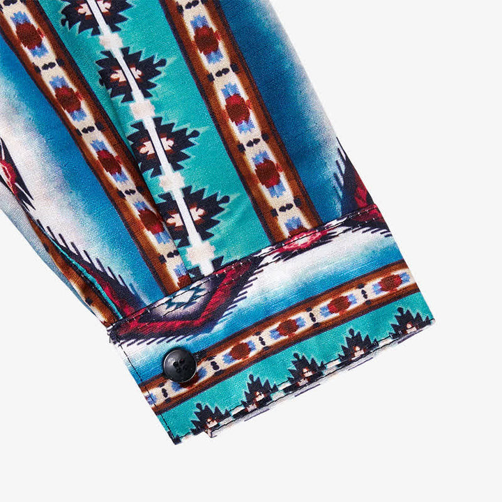 Men's American West Red Diamond 3d Printed Shirt - image 9