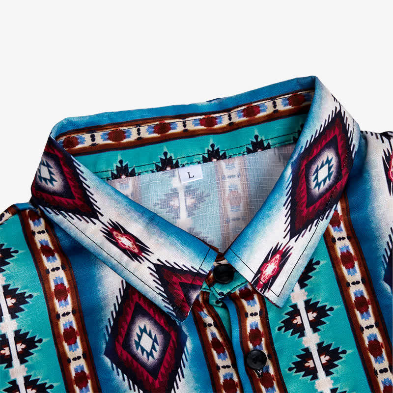 Men's American West Red Diamond 3d Printed Shirt - image 6