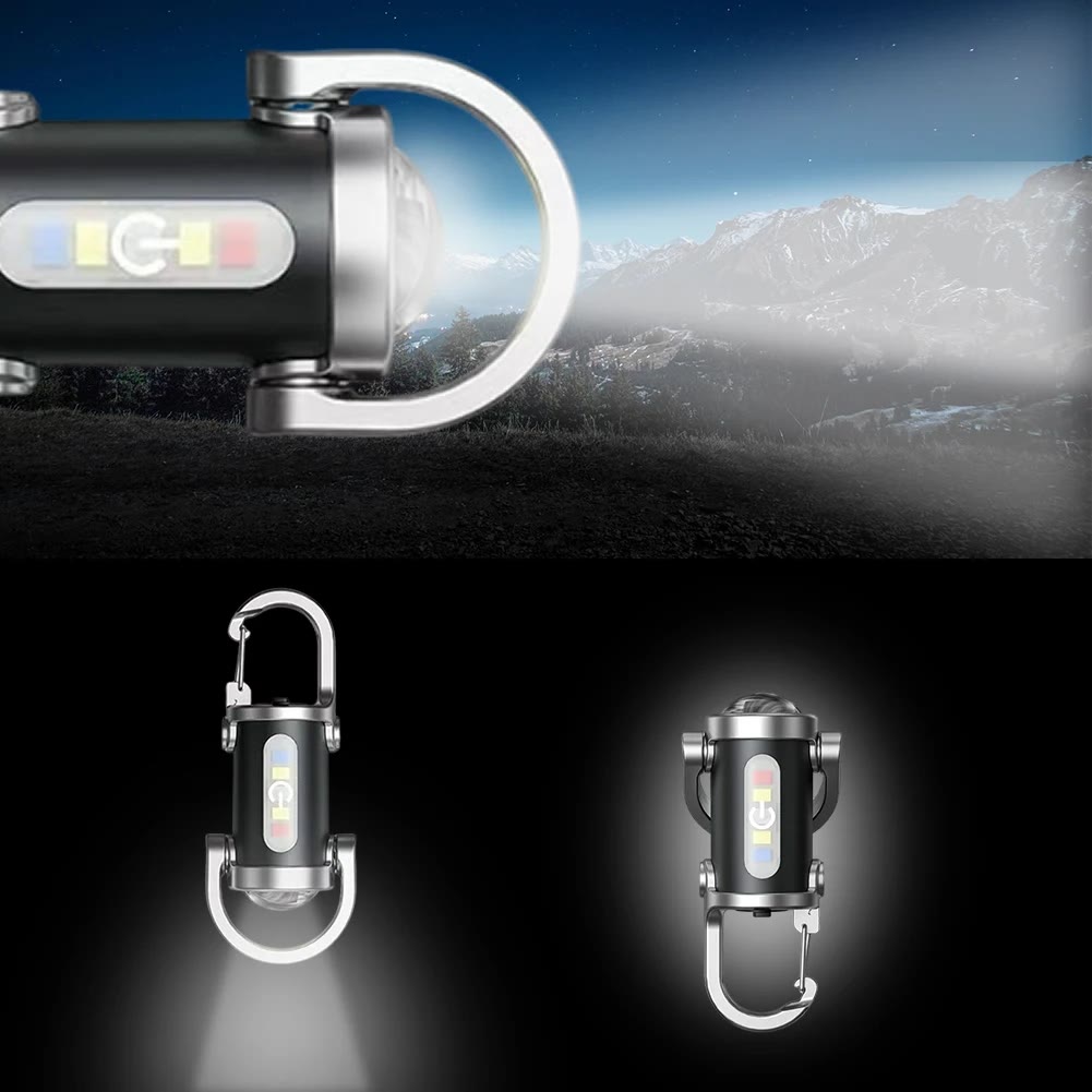 Multifunctional Waterproof Mini LED Flashlight Portable Keychain - image 2