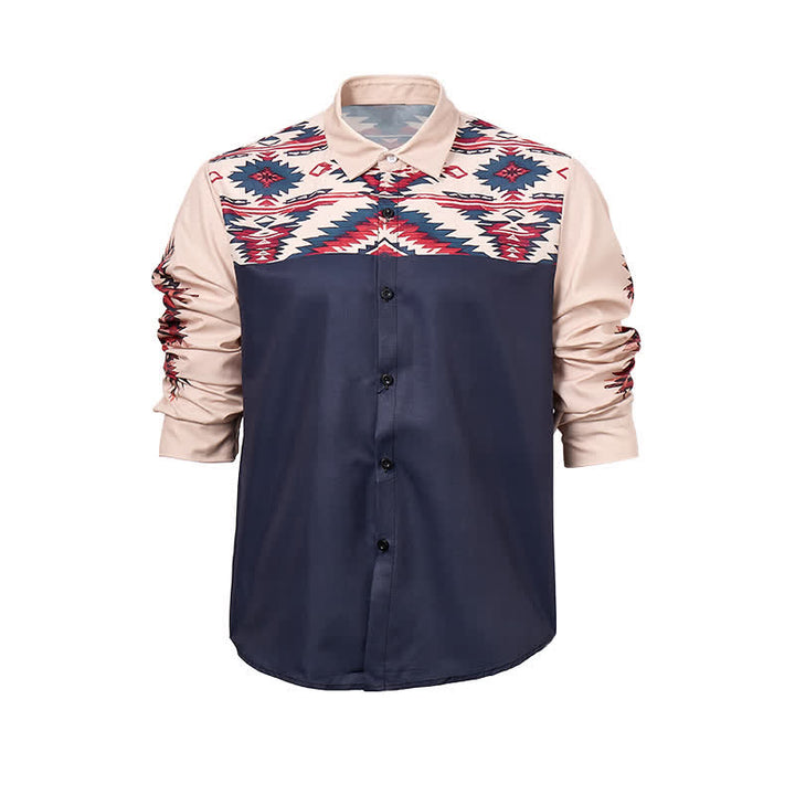 Men's Rugged Spirit Southwestern Aztec Print Western Shirt - image 9