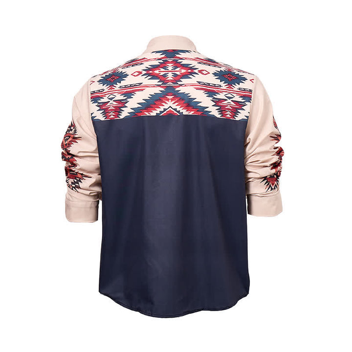 Men's Rugged Spirit Southwestern Aztec Print Western Shirt - image 8