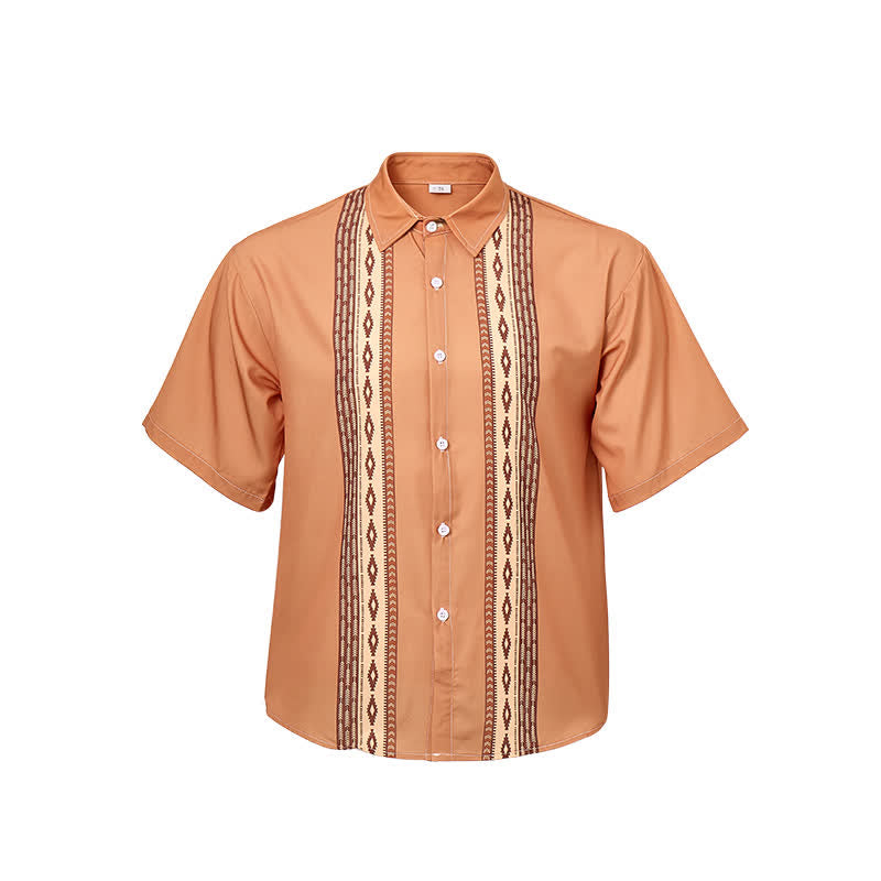 Men's Aztec Geometric Print Western Ethnic Shirt - image 8